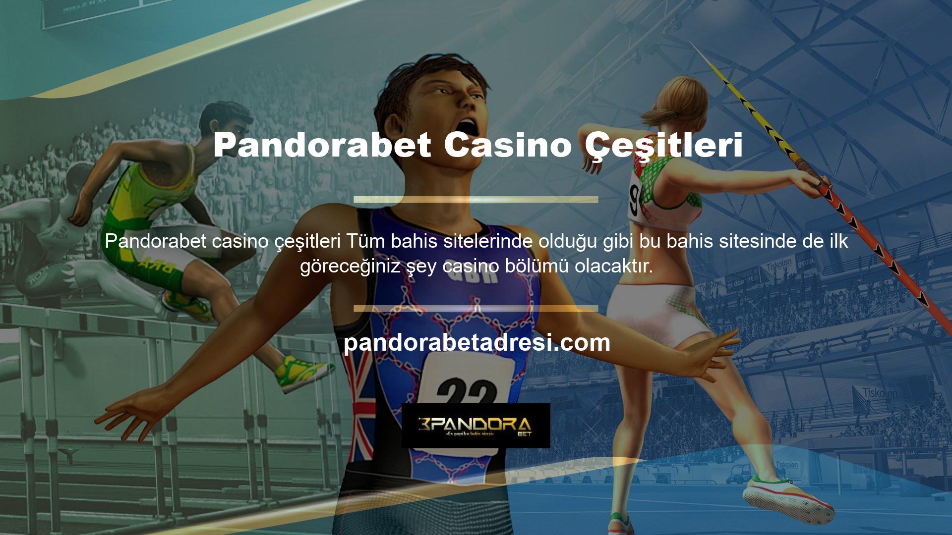 Peki ne tür Pandorabet casinoları var? Bu bölümde yer alan casino seçeneklerinin genel olarak slot makine türlerinden oluştuğunu görmekteyiz