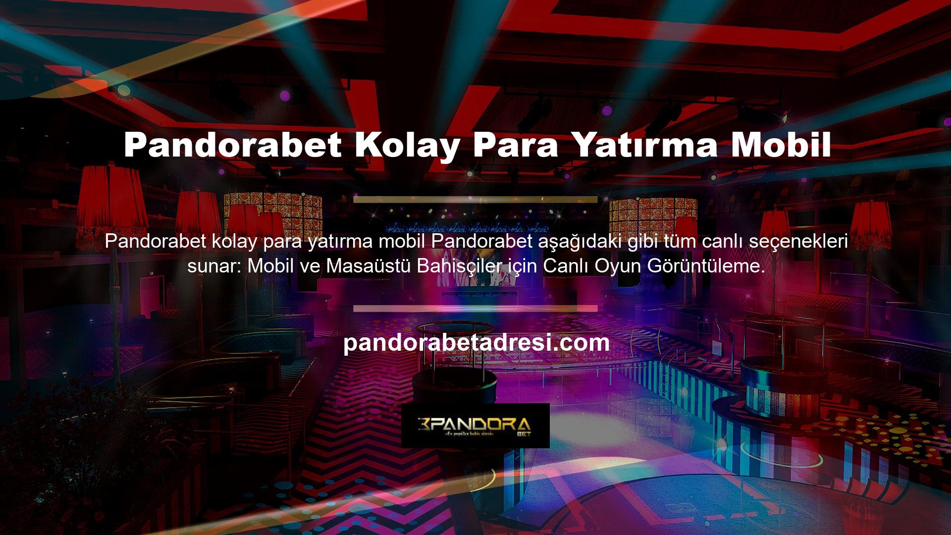 Bu nedenle Pandorabet mobil uygulaması veya masaüstü web sitesi üzerinden bahis platformuna katılabilirsiniz
