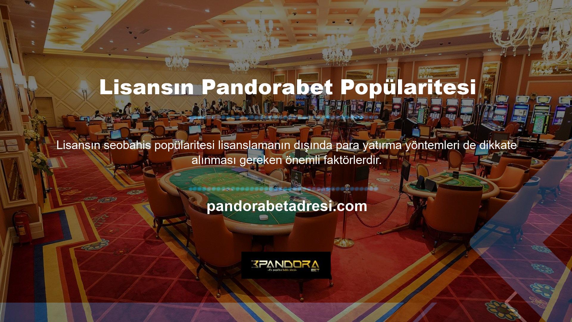 Pandorabet para yatırma seçenekleri hem güvenli hem de esnektir